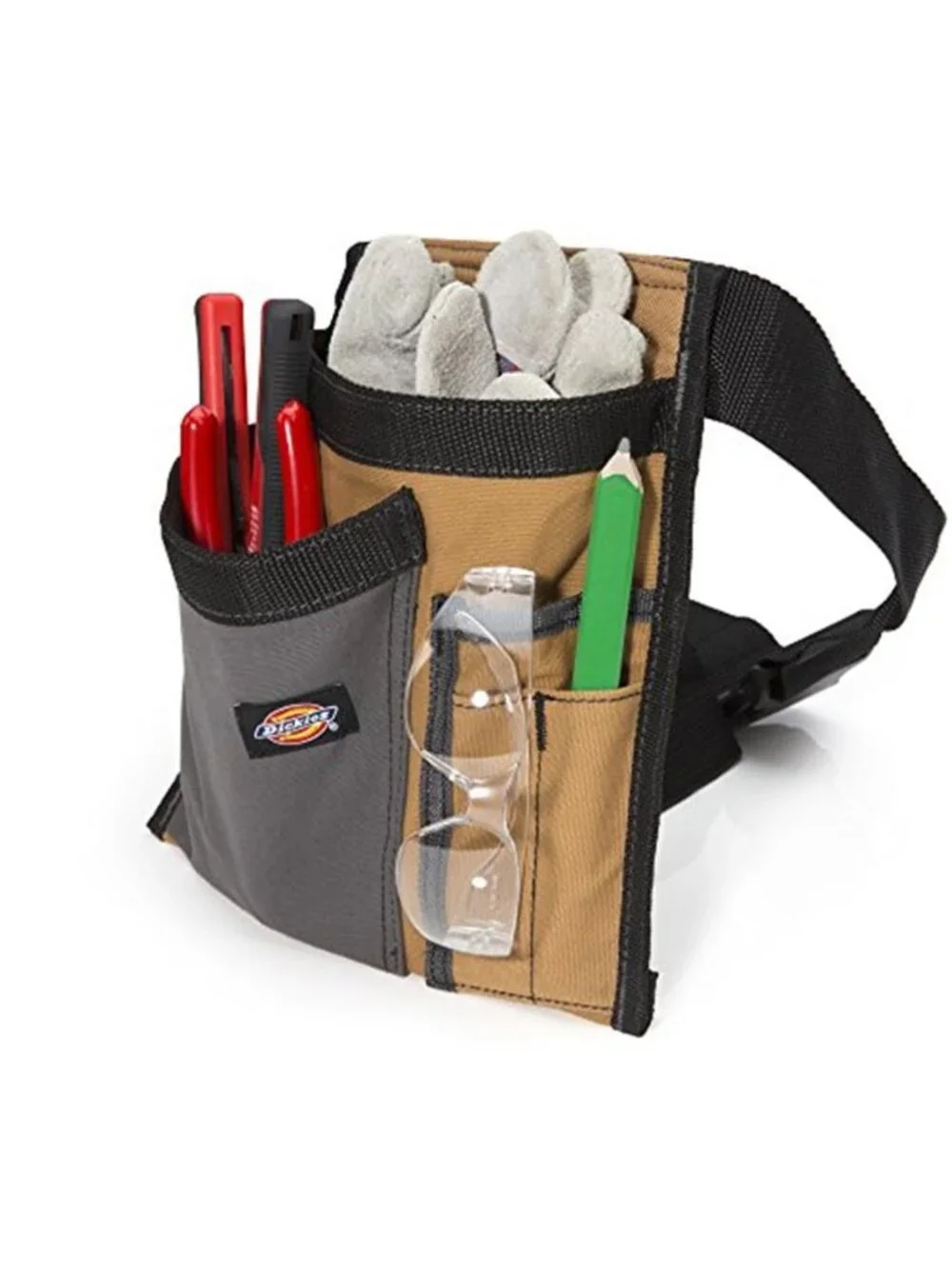 Canvas Tool Belt Pouch 5 Pocket Utility Waist Tool Organizer Adjustable Belt